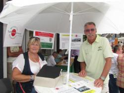 Infostand des Treffpunkt Ehrenamt auf dem Brunnenfest in Burscheid-Hilgen